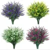 Fleurs décoratives plante en plastique artificiel lavande mariage maison de jardin décoration de vase de bricolage