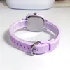 Montreuses-bracelets carrés big cadran les femmes regardent le quartz en silicone multicolore minimaliste pour les dames cadeaux chronomètre féminin 2024 Relogio Mujer