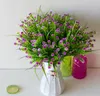 Decorative Flowers Factory Direct Selling Plastic Gypsophila Bouquet Small Rose Artificial Flower Outdoor Trough