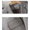 Frauenanzüge S-4xl Frauen Blazer Jacke Houndstooth prüfen Plaid Pailletten Slim Loose Frühling Herum