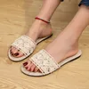 Slippers 2024 Summer Slides Women Shoes For Flats Flip Flops Designer Sandals Beach Ladies Zapatos de Mujer