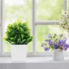 Decorative Flowers Premium Realistic Convenient Plants Pots Indoors Faux Plant Farmhouse Kitchen Decor Artifical For Home