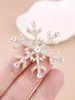 Broches zinc alliage placing classstic floke floke cristal strass de Noël épingle joelry accessoires pour dames et filles