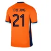 24 25 Pays-Bas Memphis de Jong Virgil Dumfries Bergvijn 2024holland Club Jersey Shirt 2025 Player Version Home Away Football Shirt Uniforme Klaassen Blind de Ligt