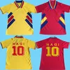 1994 Национальная команда Румыния Мужские футбольные майки Hagi Draducioiu Popescu Romania Home Yellow Away Red Retro Football Footm