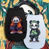 Pet Summer New Cartoon Panda Print Vest Cat/dog Small and Medium-sized Breathable Clothing Tops Are Versatile