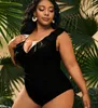 Damskie stroje kąpielowe 2024 Kobiety plus size na plaży Bikini seksowne jednoczęściowe jednoczęściowe kostium kąpielowe body na plaży Bodysuits kąpiel kąpielowy xxxxl