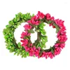 Dekorative Blumen Blumen Kerzenringe künstlicher Ringkranz rustikaler Landthema Multifunktional Girlanden Ornamente für