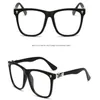 Men Women Fashion -bril op framesnaam merkontwerper gewoon glazen optische brillenmyopie oculos 262Z