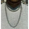 Hip Hop Men Sieraden Solid 925 Silver D Color VVS Moissanite 10,5 mm Miami Cuban Link ketting Pass Diamond Tester