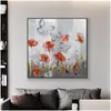 Schilderijen abstracte bloemen met vlinder schilderen op canvas handgeschilderde olie handgemaakte decoratieve muur kunst forele kamer drop dhskg