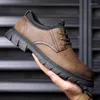 Casual Shoes Męski Business Skórzanie retro modna praca Big Head Sapatos Masculinos Schuhe Mann zapatos para hombres