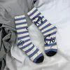 Chaussettes pour hommes vintage vector motif sans couture ancre direction nautical art unisexe nouveauté imprimé cadeau de chaussette d'équipage drôle