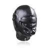 Black Quality Máscara de Máscara de Venda Velável com Ball Ball Gag GIMP R523270015