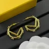 Gold Silber Titanium Stahlohrringe Hoop Ohrringe Designer für Frauen Geschenke Valentinstag Designer Schmuck Schmuck