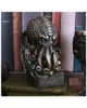 Skull vintage nostalgico cthulhu mitologia statue decorazione domestica artigianato ornamenti oltopus figurine scultura moderna 240429