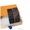 Markendesigner -Armbänder Herren- und Frauenarmbänder Mode Unisex Schmuck Gold Sier Aolly Schnalle Lederarmbänder mit Schachtel