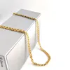 18K vast geel G f Gouden Curb Cuban Link Chain ketting Hip-hop Italiaanse stempel Au750 Men's Women 7mm 750 mm 75 cm lang 29 inch 257m