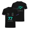 T-shirt F1 Fórmula 1 Drivers de equipe T-shirts Sleeves Short Sports Racing Sports Fãs masculinos T-shirt Extreme Sports Breathable Jersey