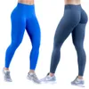 Dfyne Impact Sport Leggings Women Scrunch Bum Nadeloze yogabroeken Workout Gym Leggings Lage geribbelde band Fitness Butt Lifting Pantys Elastische trainingskleding