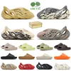 Med Box Foam Runners Designer Sandaler Cloud Runner Sliders Women Mens Slide Granite Desert Sand Onyx MX Cinder Carbon Sulphur Moon Grey Ocher Flat Slippers Sandale