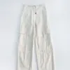 Pantaloni da donna Donne Donne che covano carico dritto sciolto primavera autunno 2024 pantaloni lunghi casual femminile con multi tasca