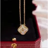 Designer Necklace Van Clover Necklace Gold Jewelry Woman Have Four Leaf Choker Luxury Charms Girl Chain Gift