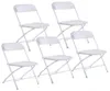 Estoque dos EUA Novo Cadeiras de Cadeiras de Casamento de Plástico Cadeira de Evento de Casamento Comercial White2289243