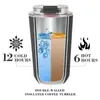 Vattenflaskor rostfritt stål kaffemugg dryck behållare hållbar isolerad tumlare läcka bevis resor