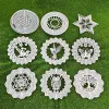 Decorazioni 3D Fluering Wind Spinner Catcher Decotta sospesa per giardino in acciaio inossidabile a specchio a specchio sculture di amuleto Meditazione Amuleto