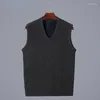 Giubbotti da uomo gilet maglione inverno inverno a v-torto slim fit slim throol woist-withes maschile maschile