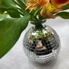 Disco -Ball Vase Bunte Blumenstrauß Hauspflanze Indoor Pflanzer Blumentöpfe Hauswarming Geschenktisch Herzstück Hochzeitsdekor 240430