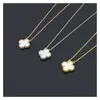 Colliers pendants en gros de 15 mm fleur 18k Gold Rose Sier Collier 316l en acier inoxydable Céramique noir blanc rouge vert rose bleu LOV DH0HK