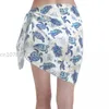 Sexy Women Chiffon Swimwear Pareo Ocean Mar Beach Coverning Up Wrap Sarong Scurt Turtle Dress Swimsuits Bikini Concampa