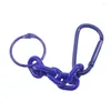 Schlüsselanhänger 2024 Schlüsselringkette 14 Farben kreative Bergsteigerschnalle Schlüsselbund Anhänger Personalisierte Tasche Hanging Accessoires