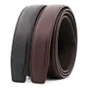 3 0cm 3 1 cm largeur ceinture en cuir hommes sans boucle ceinture pour hommes luxe Véritine en cuir stap stap noir 110cm-30cm ce3300 h1025 297x