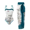 Dames Swimwear Retro Fashion Bandeau Swimsuit met meisjes Bikini Top naadloos ondergoed Verstelbare bodems sportief