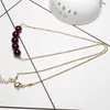 Catene da 7 mm collana di perle a sangue puro