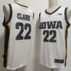 Iowa Basketball Jersey Hawkies Caitlin Clark Embroidery University NCAA Jersey