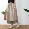 Pantaloni da donna ricamo in pizzo orlo gamba larga gamba di cotone moli mori ragazza estetica fata grunge grunge medievale sciolte pantaloni angosciati