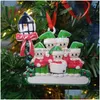 Decoraciones navideñas 2022 Decoración de la aleación del árbol de la aleación muñeco de nieve debajo del colgante de la calle entrega al por mayor entrega del jardín del hogar Dhorq