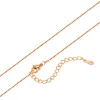 Ketens echt 925 Sterling Sier sieraden ketting Rose Gold Link Chain Clasps Tag Snake Cross Box Beads Choker 45 cm Drop levering nek OTLX6