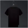 T-shirts masculins pour hommes Drillage d'été Rhingestone à manches courtes t-shirt Crew Nou Planchers Hip Hop Style Coton Mélanges Brestable Drop Deli Dhyqs