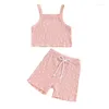 Ensembles de vêtements pour bébé fille Summer Summer Summer Floral Print sans manches Cami Tops Shorts Set Infant 2pcs Vêtements