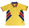 1994 Национальная команда Румыния Мужские футбольные майки Hagi Draducioiu Popescu Romania Home Yellow Away Red Retro Football Footm