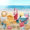 Brinquedos de praia para crianças 5-17pcs Baby Beach Game Toys Children Sandbox Kit Kit Summer Toys for Beach Play Sand Water Game Joga Carrinho 240420