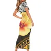 Partykleider Noisydesigns Frauen Sommer sexy Bodycon Kleid Spaghetti -Gurt Beach Midi Club Seil 2024 Bohemian Plumeria Floral Plus 4xl