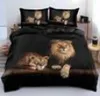 Black Lion Cover Dekens Kuses drie beddengoedsets474304609970169