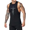 Les débardeurs pour hommes vendant une gym de ruissellement sport coton bodybuilding t-shirt sans manches entraîneurs de fitness muscle