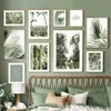 Candinavian Simple Wall Art Nature Green Leaf Landscape HD Painting Poster Poster and Printmaking Home спальня